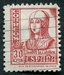 N°0583-1937-ESPAGNE-ISABELLE LA CATHOLIQUE-30C-ROUGE 