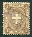 N°0055-1891-ITALIE-ARMOIRIES MAISON DE SAVOIE-1C-BRUN 