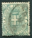 N°0057-1891-ITALIE-ARMOIRIES MAISON DE SAVOIE-5C-VERT 