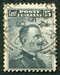 N°0078-1906-ITALIE-VICTOR EMMANUEL III-15c-GRIS NOIR 