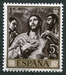 N°1015-1961-ESPAGNE-TABLEAU-CHRIST DEPOUILLE DE SES VETEMENT 
