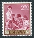 N°0962-1960-ESPAGNE-TABLEAU-LE JEU DE DES-2P50 