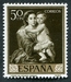 N°0957-1960-ESPAGNE-TABLEAU-LA VIERGE DU ROSAIRE-50C 