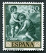 N°0959-1960-ESPAGNE-TABLEAU-ENFANT A LA COQUILLE-80C 