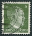 N°708-1941-ALLEM-EFFIGIE D'HITLER-5P-VERT/GRIS 