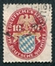 N°369-1925-ALLEM-ARMOIRIES BAVIERE-10P-CARMIN/BISTRE/BLEU 