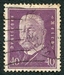 N°409-1928-ALLEM-VON HINDENBURG-40P-VIOLET 