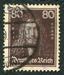 N°389-1926-ALLEM-ALBRECHT DURER-80P-BRUN/VIOLET 