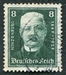 N°394-1927-ALLEM-PRESIDENT HINDENBURG-8P-VERT FONCE 