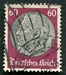 N°497-1933-ALLEM-MARECHAL HINDENBURG-60P-LIE DE VIN/NOIR 