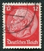 N°490-1933-ALLEM-MARECHAL HINDENBURG-12P-ROUGE CARMINE 