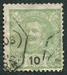 N°0126-1895-PORT-CHARLES 1ER-10R-VERT JAUNE 