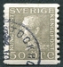 N°0141-1920-SUEDE-GUSTAVE V-50O-GRIS 