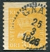 N°0137-1920-SUEDE-EMBLEME DE LA POSTE-35O-JAUNE 