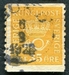 N°0137-1920-SUEDE-EMBLEME DE LA POSTE-35O-JAUNE 