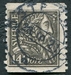 N°0153-1921-SUEDE-GUSTAVE 1ER-VASA-140O-GRIS/NOIR 