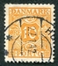 N°30-1934-DANEMARK-10 ORE-JAUNE ORANGE 