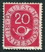 N°0016-1951-ALL FED-COR POSTAL-20P-CARMIN 
