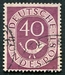 N°0019-1951-ALL FED-COR POSTAL-40P-MAUVE 