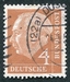N°0063-1953-ALL FED-PRESIDENT THEDORE HEUSS-4P-BRUN/JAUNE 