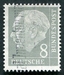 N°0066-1953-ALL FED-PRESIDENT THEDORE HEUSS-8P-GRIS 