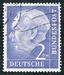 N°0072A-1953-ALL FED-PRESIDENT THEDORE HEUSS-2DM-VIOLET/GRIS 
