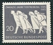 N°0346-1965-ALL FED-20E ANNIV EXIL REFUGIES EST-20P-GRIS 