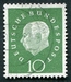 N°0174-1959-ALL FED-75E ANNIV PRES T.HEUSS-10P-VERT 