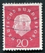 N°0175-1959-ALL FED-75E ANNIV PRES T.HEUSS-20P-ROUGE CARMINE 