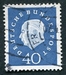 N°0176-1959-ALL FED-75E ANNIV PRES T.HEUSS-40P-BLEU 