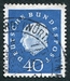 N°0176-1959-ALL FED-75E ANNIV PRES T.HEUSS-40P-BLEU 