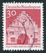N°0386-1967-ALL FED-EDIFICES-NORDENTOR-FLENSBURG-30P-ROUGE 
