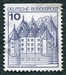 N°0762B-1977-ALL FED-CHATEAUX-GLUCKSBURG-10P-LILAS/GRIS 