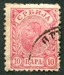 N°042-1894-SERBIE-ROI ALEXANDRE 1ER OBRENOVICH-10P-ROSE 