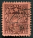 N°100-1923-LETTONIE-ARMOIRIES-15S-BRUN/LILAS S/SAUMON 