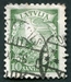 N°203-1934-LETTONIE-ARMOIRIES ET GLAIVE-10S-VERT FONCE 