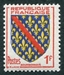 N°1002-1954-FRANCE-ARMOIRIES DU BOURBONNAIS-1F 