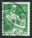 N°1231-1960-FRANCE-TYPE MOISSONNEUSE-10C-VERT 