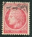 N°0676-1945-FRANCE-TYPE CERES DE MAZELIN-1F-ROSE ROUGE 