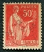 N°0283-1932-FRANCE-TYPE PAIX-50C-ROSE ROUGE 