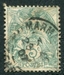 N°0111-1900-FRANCE-TYPE BLANC-5C-VERT 