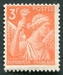 N°0655-1944-FRANCE-TYPE IRIS-3F-ROUGE/ORANGE 