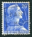 N°1011B-1955-FRANCE-MARIANNE DE MULLER-20F-BLEU 