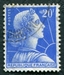 N°1011B-1955-FRANCE-MARIANNE DE MULLER-20F-BLEU 