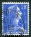 N°1011B-1955-FRANCE-MARIANNE DE MULLER-20F-BLEU 