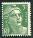 N°0716A-1945-FRANCE-MARIANNE DE GANDON-3F-VERT 