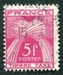 N°085-1946-FRANCE-TYPE GERBES-5F-ROSE/LILAS 