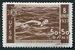 N°0516-1937-ROUMANIE-SPORT-NATATION-50B+50B-MARRON 