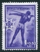 N°0517-1937-ROUMANIE-SPORT-JAVELOT-1L+50B-VIOLET 