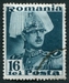 N°0495-1935-ROUMANIE-ROI CHARLES II-16L-BLEU/VERT 